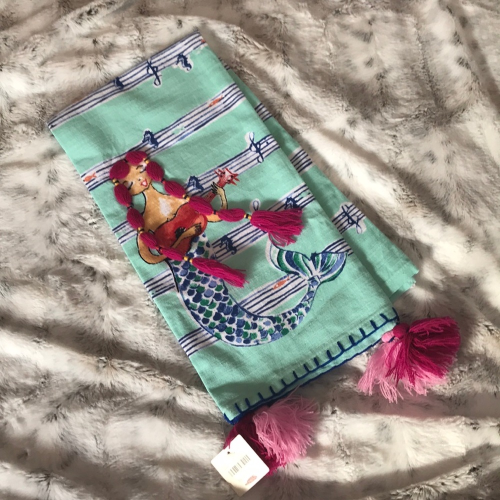 Anthropologie Mermaid Dishtowel